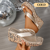 SprankelVoet™ Chunky Glitter Sloffen