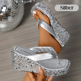 SprankelVoet™ Chunky Glitter Sloffen