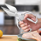 KnipMeester Multifunctionele Keukenschaar | Ultrascherpe Precisie | Ergonomisch & Duurzaam RVS