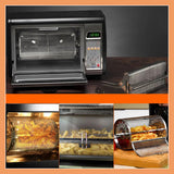 Roterende Grillkorf | 360° Warmteverdeling | RVS | 12×23 cm | Airfryer Compatibel