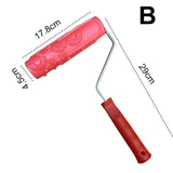 Verfroller met Reliëfpatroon | Decoratieve Muurroller | Rubberen Structuur | 17,8 cm