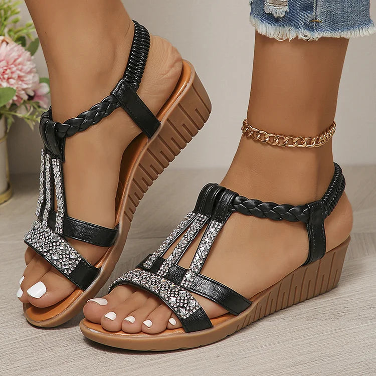 Sariah | Elegante Kristallen Sandalen voor Dames