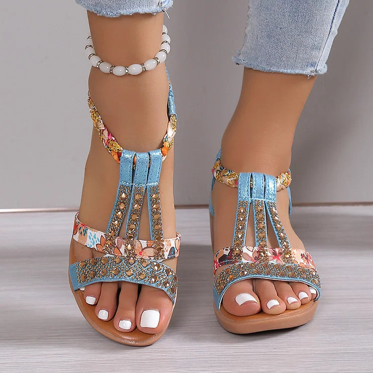 Sariah | Elegante Kristallen Sandalen voor Dames