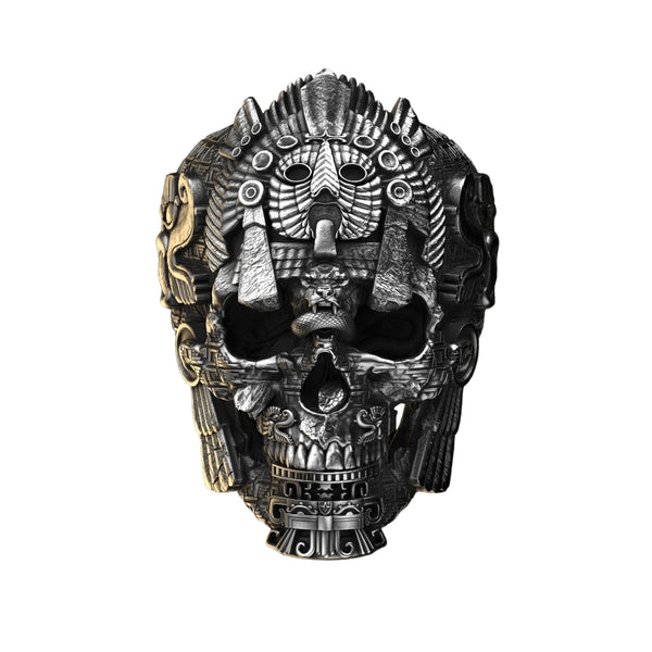 Zilveren Schedel Ring | Sterling Zilver | Gedetailleerd Design voor Mannen & Vrouwen