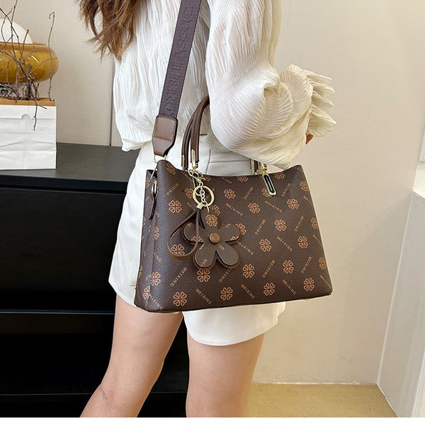 Dames Tote Tas | Vintage Design | Hoogwaardig Kunstleer | Handgemaakt | Ruim 20L | Elegante Bloemenprint
