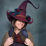 Halloween Heksenhoed | Handgemaakt | Zacht Wolvilt | One Size Volwassenen