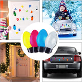Kerst Auto Decoratie | Reflecterende Lamp Magneet Set | Glow-in-the-Dark | Waterdicht