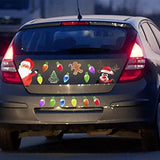 Kerst Auto Magneten | RadiantBulbs™ | Reflecterend | Set met Levendige Kleuren
