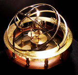 Interactief Zonnestelsel Model | 9 Planeten & 28 Manen | Messing Tandwielen & Halfedelstenen