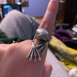 Dames Ring | Vintage Kat Design | Trendy Dieren Sieraad