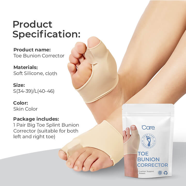 Hallux Valgus Teen Corrector | Orthopedische Bunion Spalk | Zachte Gel | 1 Paar