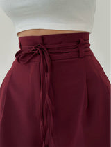 Dames High-Waist Broek | Wijde Pijpen | Comfortabele Pasvorm