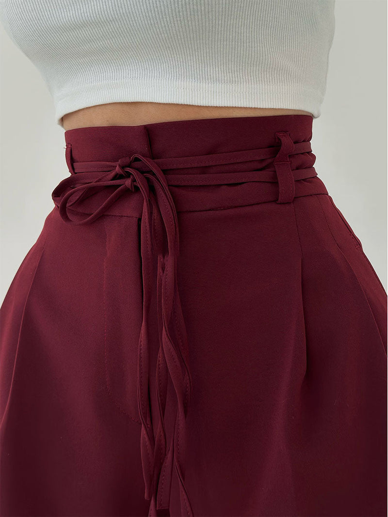 Dames High-Waist Broek | Wijde Pijpen | Comfortabele Pasvorm