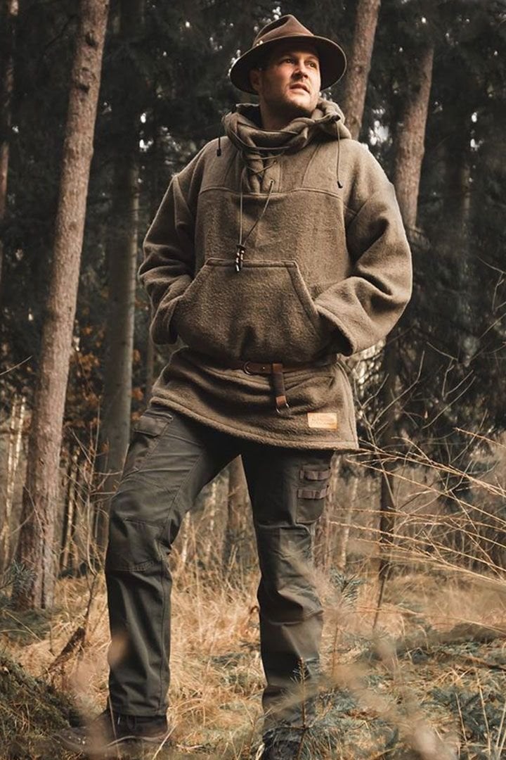 Heren Outdoor Anorak Jas | Stormbestendig | Gebreide Textuur | Winterjack