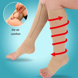 ZipSupport™ Compressiekousen Met Ritssluiting Voor Ultiem Comfort