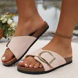 Margie | Dames Korken Sandalen | Gespsluiting Design | hoogwaardige zool | duurzame constructie
