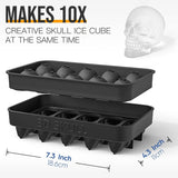 Halloween IJsblokjes Vorm | 3D Schedel Mal | Flexibel Silicone | Voor Drankjes en Desserts