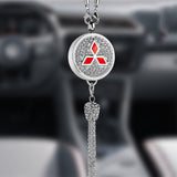 Auto-logo parfumhanger | Kristal & zinklegering | Sprankelende decoratie & cadeau-idee