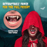 Halloween Vampier Tanden | Realistische Retractable Hoektanden | Cosplay Accessoire