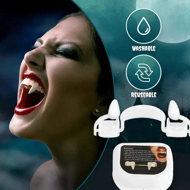 Halloween Vampier Tanden | Realistische Retractable Hoektanden | Cosplay Accessoire