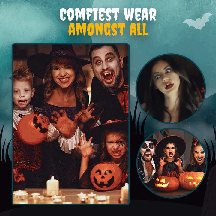 Halloween Vampier Tanden | Realistische Retractable Hoektanden | Cosplay Accessoire