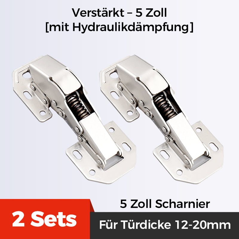 Scharnierversterker | VastZeker™ | RVS Bevestigingsplaat | Verstevigt Deur & Kastscharnieren