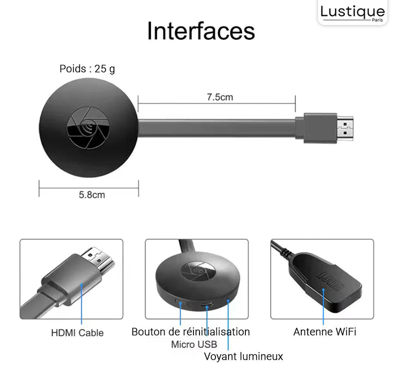 HDMI WiFi Projector | Full HD 1080P | Draadloos Scherm Spiegelen
