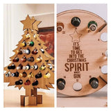 Adventskalender Kerstboom | Houten DIY Bier- & Wijnhouder | 40 cm