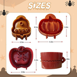 Halloween Taartvorm | Uitsteker & Press | Pompoen, Appel & Eikel | BPA-vrij ABS