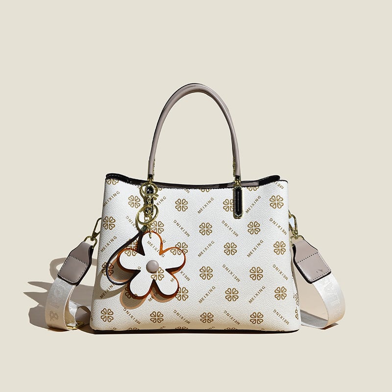 Dames Tote Tas | Vintage Design | Hoogwaardig Kunstleer | Handgemaakt | Ruim 20L | Elegante Bloemenprint