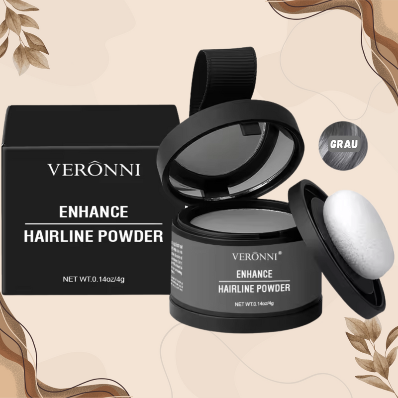 Haarpoeder voor Dekkende Haarlijn & Wenkbrauwen | Waterproof & Langhoudend | Compact Reisset 4 g