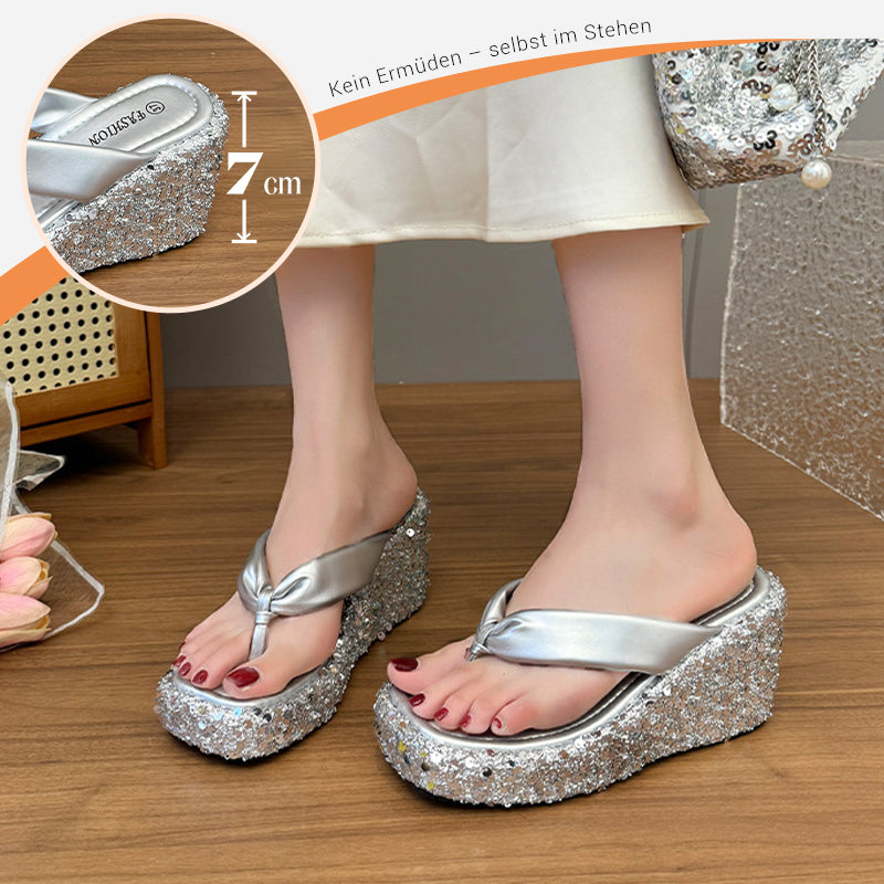 SprankelVoet™ Chunky Glitter Sloffen