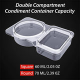 Voedselcontainer met Dubbel Compartiment | Lekvrij & BPA-vrij Plastic | Compact en Herbruikbaar