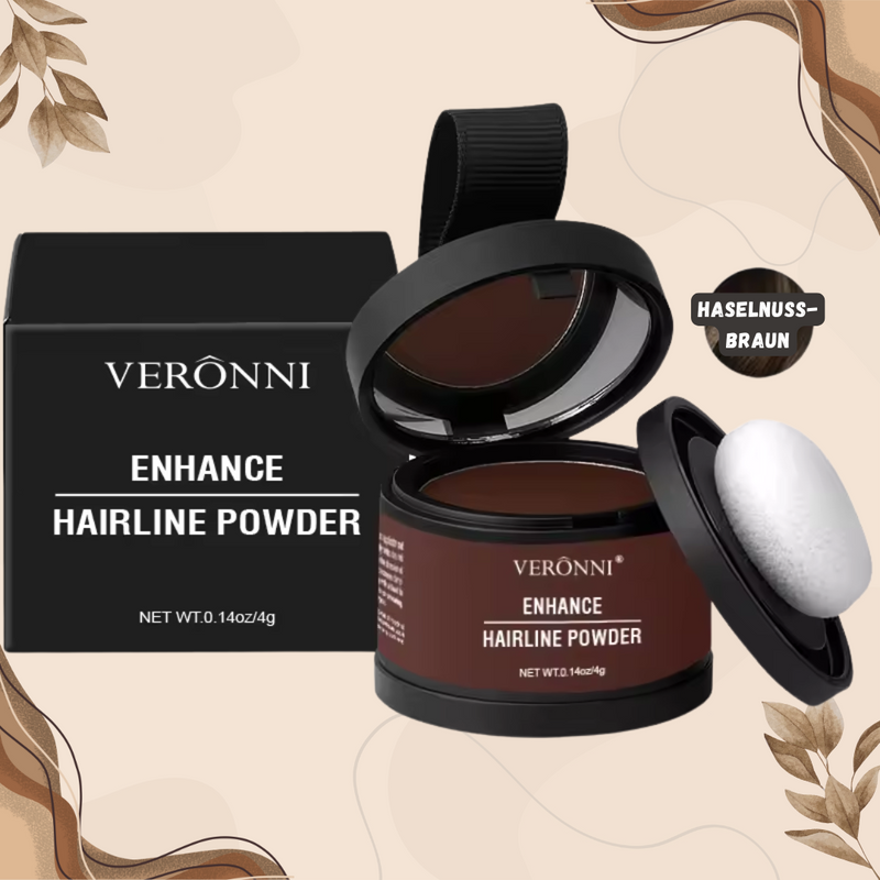 Haarpoeder voor Dekkende Haarlijn & Wenkbrauwen | Waterproof & Langhoudend | Compact Reisset 4 g