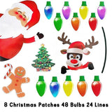 Kerst Auto Magneten | RadiantBulbs™ | Reflecterend | Set met Levendige Kleuren