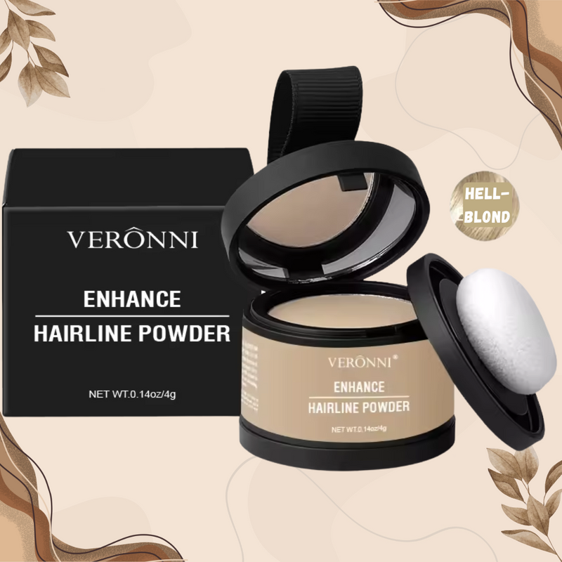 Haarpoeder voor Dekkende Haarlijn & Wenkbrauwen | Waterproof & Langhoudend | Compact Reisset 4 g