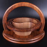 Houten Fruitschaal | Handgesneden Design | Ambachtelijk Hout | Duurzaam & Uniek