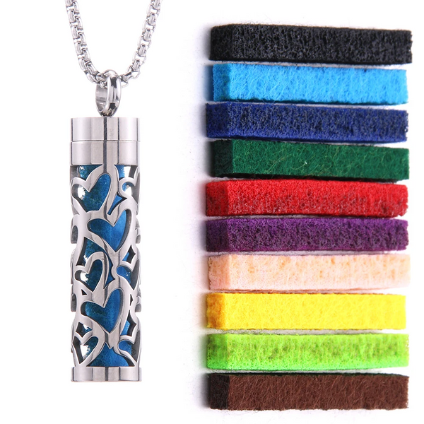 Aroma Hanger Ketting | Geur Sieraad | Roestvrij Staal | 60 cm