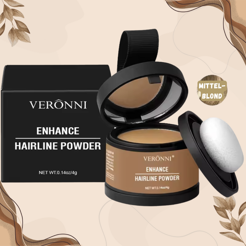 Haarpoeder voor Dekkende Haarlijn & Wenkbrauwen | Waterproof & Langhoudend | Compact Reisset 4 g