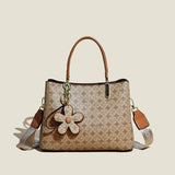 Dames Tote Tas | Vintage Design | Hoogwaardig Kunstleer | Handgemaakt | Ruim 20L | Elegante Bloemenprint