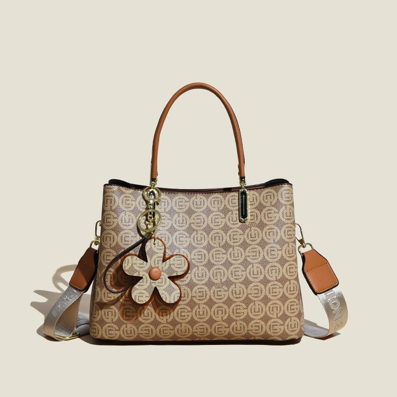 Dames Tote Tas | Vintage Design | Hoogwaardig Kunstleer | Handgemaakt | Ruim 20L | Elegante Bloemenprint