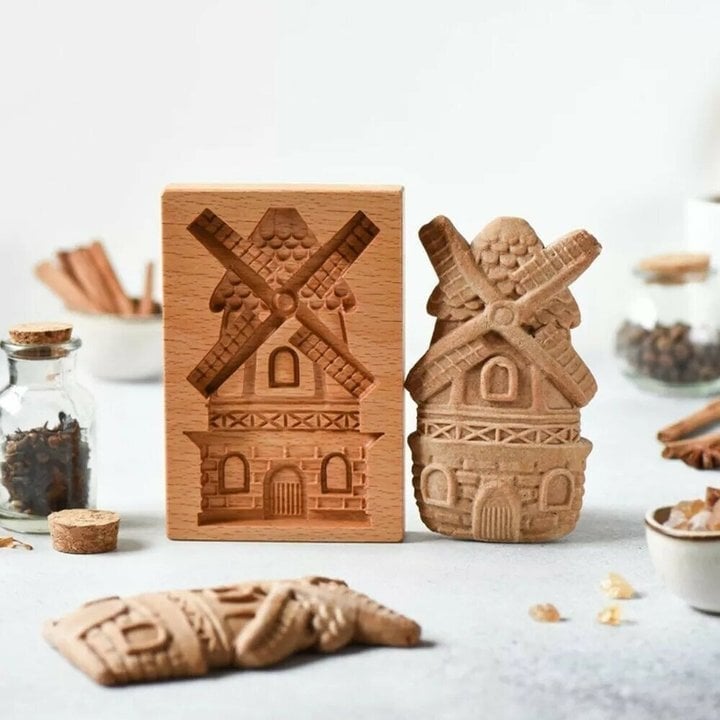 Houten Koekjesvorm | Uitsteker & Stempel | Beukenhout | Diverse Dierenmotieven