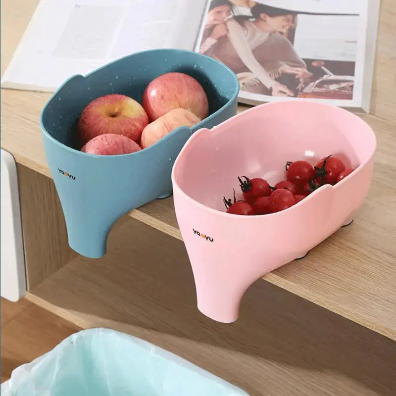 Keuken Afvoersieb | Olifant Design | Kunststof | 22 cm | 2 Stuks