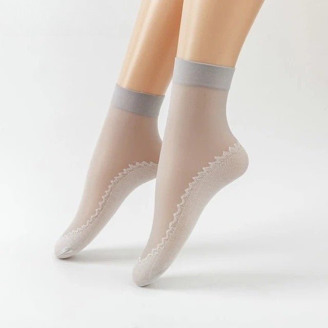 Dames Anti-Slip Sokken | Ademend Katoen & Nylon Mix | Versterkte Teen | 5+5 Gratis
