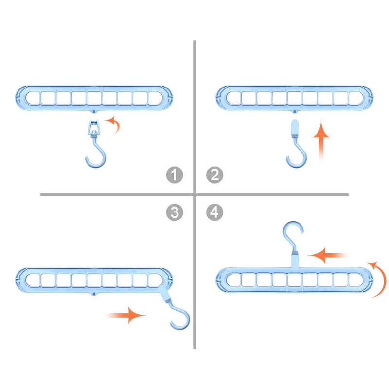 2 + 2 Gratis | MultiHook™ 9-Gaats Kledinghanger