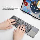 Mini Bluetooth Toetsenbord | Compact, Opvouwbaar & Draagbaar | Inclusief Touchpad
