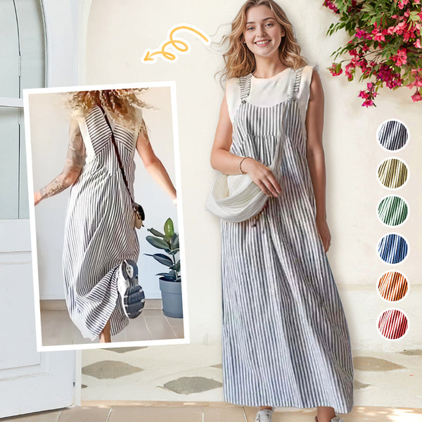 Leah™ Zomer Gestreepte Jurk