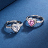 Diamanten Hart Peche Ring