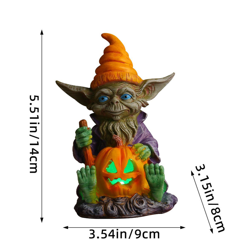 PhantomPumpkin™ 1+1 GRATIS | Halloween-Resin-Statue mit Kürbislampe