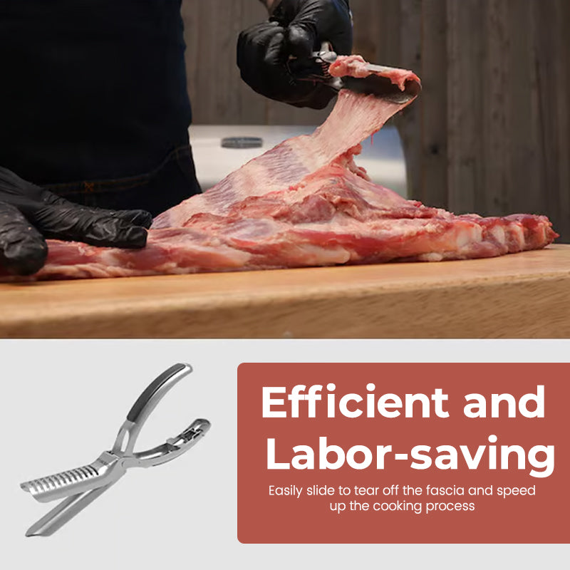 Ribmembranen Verwijderaar | Roestvrij Staal | Ergonomisch Handvat | BBQ & Keukenhulp